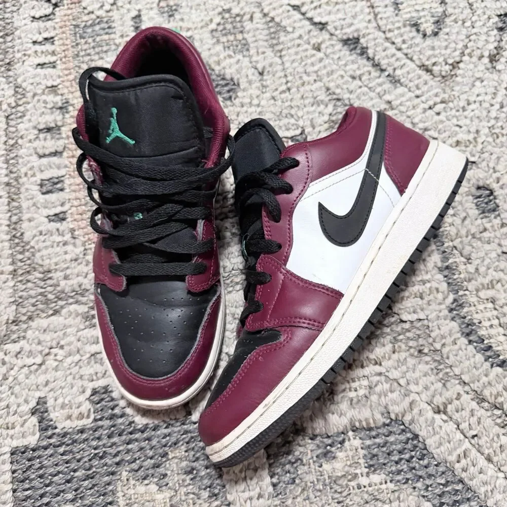Nike Air Jordan 1 Low Dark BeeSize 6Y Black burgundy